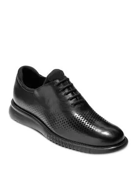 Мужские оксфорды 2.ZERGRAND Laser Wingtip Cole Haan, цвет Black