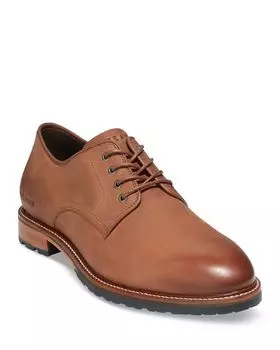 Мужские оксфорды Berkshire на шнуровке и подошве Cole Haan, цвет Brown