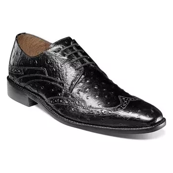 Мужские оксфорды Gennaro Medium/Wide Wing Tip Stacy Adams, черный