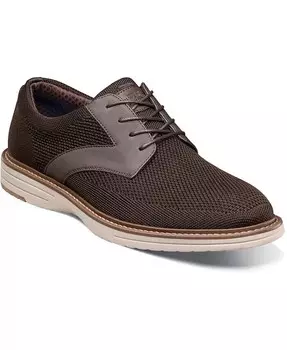 Мужские оксфорды Griff Knit Plain Toe Nunn Bush, коричневый