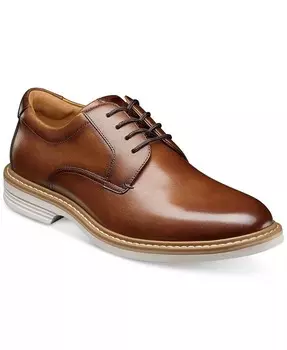 Мужские оксфорды из кожи Norfolk с плоским носком Florsheim, коричневый