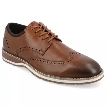 Мужские оксфорды Ozzy Wing Tip Vance Co., цвет cognac synthetic