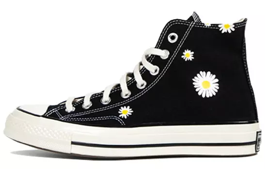 Мужские парусиновые туфли All Star High Top черного/белого цвета Converse