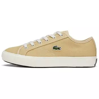 Мужские парусиновые туфли с низким верхом, светло-коричневые Lacoste