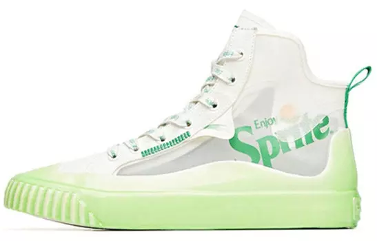 Мужские парусиновые туфли Sprite X High Top белого/зеленого цвета Anta