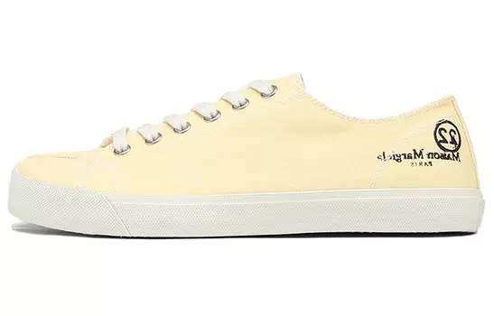 Мужские парусиновые туфли Tabi с низким верхом, светло-желтые, белые, черные Maison Margiela