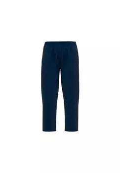 Мужские пижамные брюки - длинные, для сна, брюки, хлопок, пояс, однотонные GOTZBURG, темно-синий