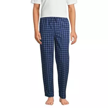Мужские пижамные брюки из поплина Lands' End