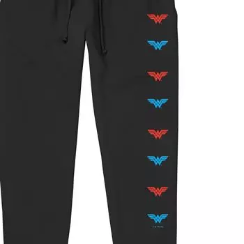 Мужские пижамные брюки с вертикальными эмблемами Wonder Woman Licensed Character
