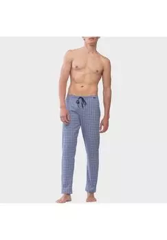 Мужские пижамные брюки в клетку mey, синий