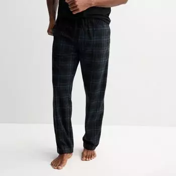 Мужские пижамные брюки в клетку персикового цвета Kenneth Cole Reaction, цвет navy dusk