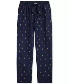 Мужские пижамные брюки Woven Polo Ralph Lauren, синий