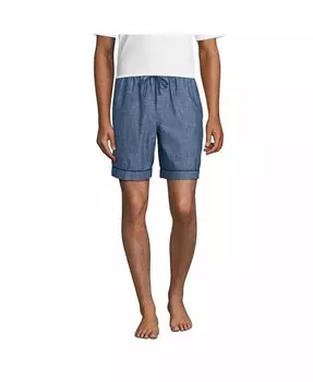 Мужские пижамные шорты Essential Lands' End, синий