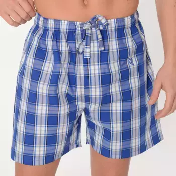 Мужские пижамные шорты из синей ткани El Bho Nocturno, голубой