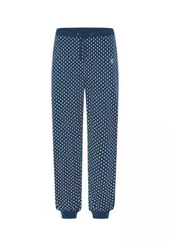 Мужские пижамные штаны длинные трикотажные в клетку синие El Bho NOCTURNO, синий