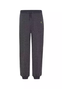 Мужские пижамные штаны длинные трикотажные в клетку синие El Bho NOCTURNO, синий