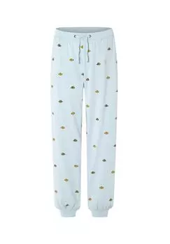 Мужские пижамные штаны длинные вязаные с принтом серые El Bho NOCTURNO, серый