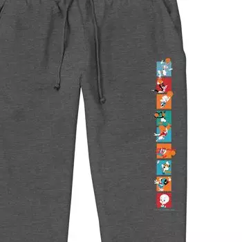 Мужские пижамные штаны для бега с персонажами баскетбола Looney Tunes Boxes Licensed Character