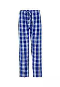 Мужские пижамные штаны из длинного поплина в клетку, синие El Bho NOCTURNO, синий