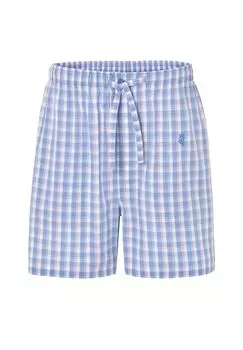 Мужские пижамные штаны короткие, хомбре, поплин в клетку, синий El Bho NOCTURNO, синий