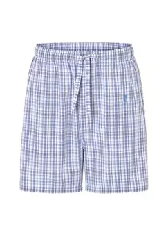 Мужские пижамные штаны короткие, хомбре, поплин в клетку, синий El Bho NOCTURNO, синий