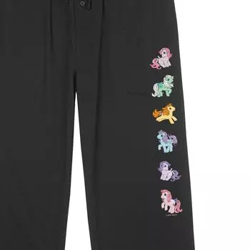 Мужские пижамные штаны с логотипом Hasbro My Little Pony Line Up Licensed Character