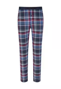 Мужские пижамные штаны с поясом и логотипом Night & Day JOCKEY, цвет Blue Check