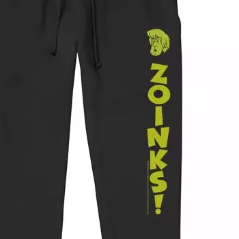 Мужские пижамные штаны Scooby Doo Shaggy Zoinks Head Jogger Licensed Character