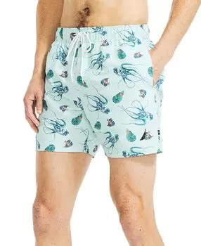 Мужские плавательные шорты с морским принтом Nautica, мульти