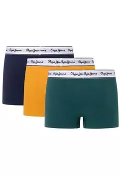 Мужские плавки, 3 шт. - SOLID TK, нижнее белье, пояс с логотипом, однотонный Pepe Jeans, цвет Gelb Dunkelblau