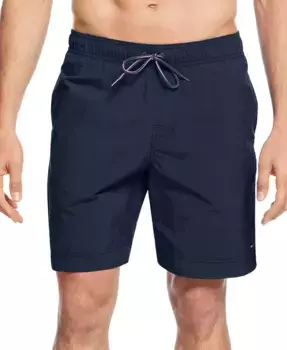 Мужские плавки Big & Tall 9.5" однотонные Tommy Hilfiger, синий