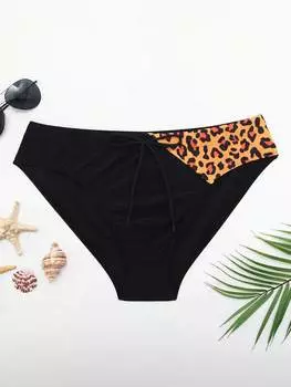 Мужские плавки больших размеров Manfinity Swimmode, леопардовый и треугольный узор, многоцветный