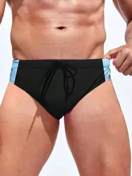 Мужские плавки больших размеров Manfinity Swimmode, цветные блоки, кулиска на талии, многоцветный