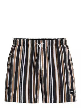 Мужские плавки Hugo Boss Iso Striped, черные