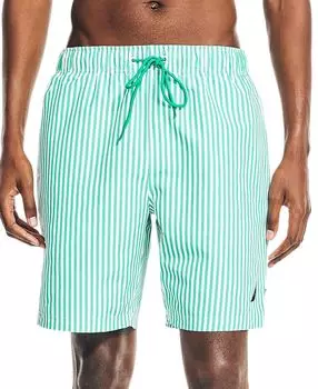 Мужские плавки из жатого хлопка в полоску с завязками, 8 дюймов Nautica