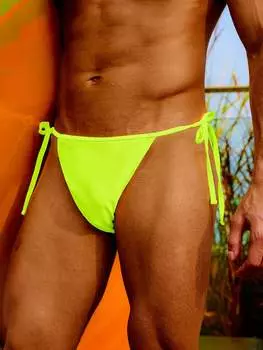Мужские плавки Manfinity Swimmode, однотонные, с завязками по бокам, многоцветный