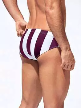 Мужские плавки Manfinity Swimmode, полосатые, фиолетовый