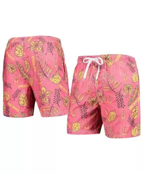 Мужские плавки maroon arizona state sun devils с винтажным цветочным принтом Wes &amp; Willy