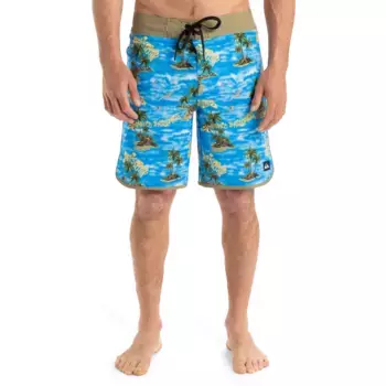 Мужские плавки Quiksilver Highline Scallop 19", серо-голубой