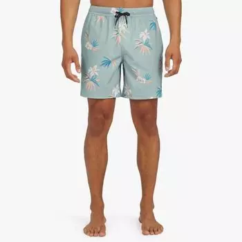 Мужские плавки с цветочным принтом 6,5 дюймов Quiksilver, цвет jade grey