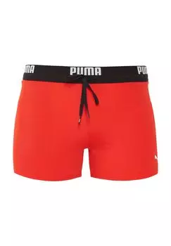 Мужские плавки с логотипом в стиле ретро на поясе PUMA, красный