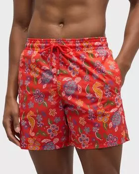 Мужские плавки Seahorse Moorea Vilebrequin, цвет Coquelicot