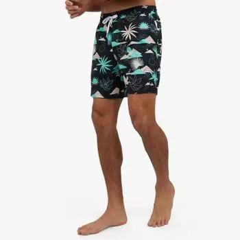 Мужские плавки-шорты 6,5 дюймов, легкие, однотонные Quiksilver, черный