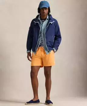 Мужские плавки Traveler Classic длиной 14,6 см Polo Ralph Lauren, оранжевый