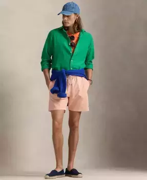 Мужские плавки Traveler Classic Striped, длина 14,6 см Polo Ralph Lauren, оранжевый