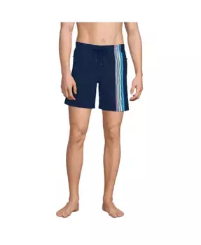 Мужские плавки Volley Hydroliner, 7 дюймов Lands' End, синий