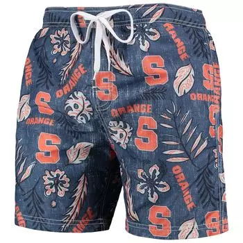 Мужские плавки Wes & Willy Navy Syracuse Orange Vintage с цветочным принтом