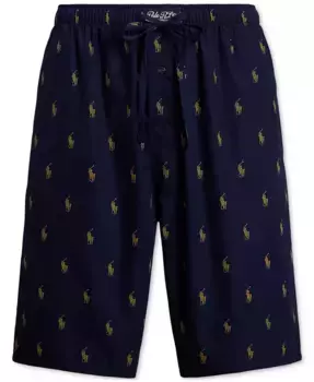Мужские плетеные шорты для сна Polo Ralph Lauren, синий