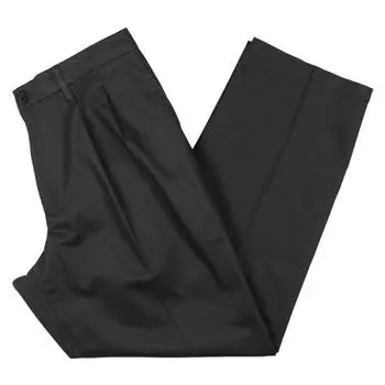 Мужские плиссированные хлопковые брюки цвета хаки Dockers