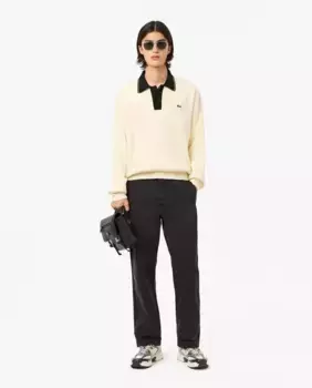 Мужские плотничные брюки из парусины Lacoste, черный